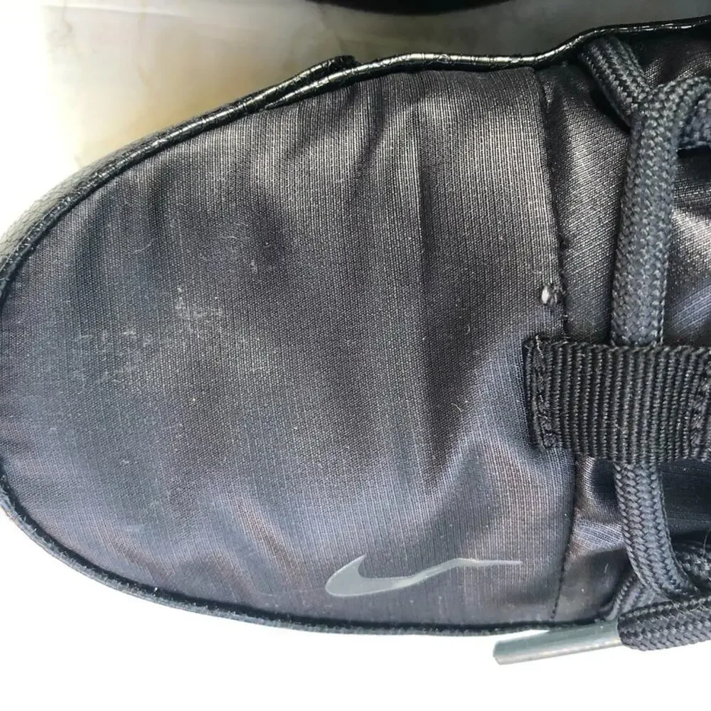 Nike Tanjun High Rise Sneaker Boot Black Lace Up 8.5